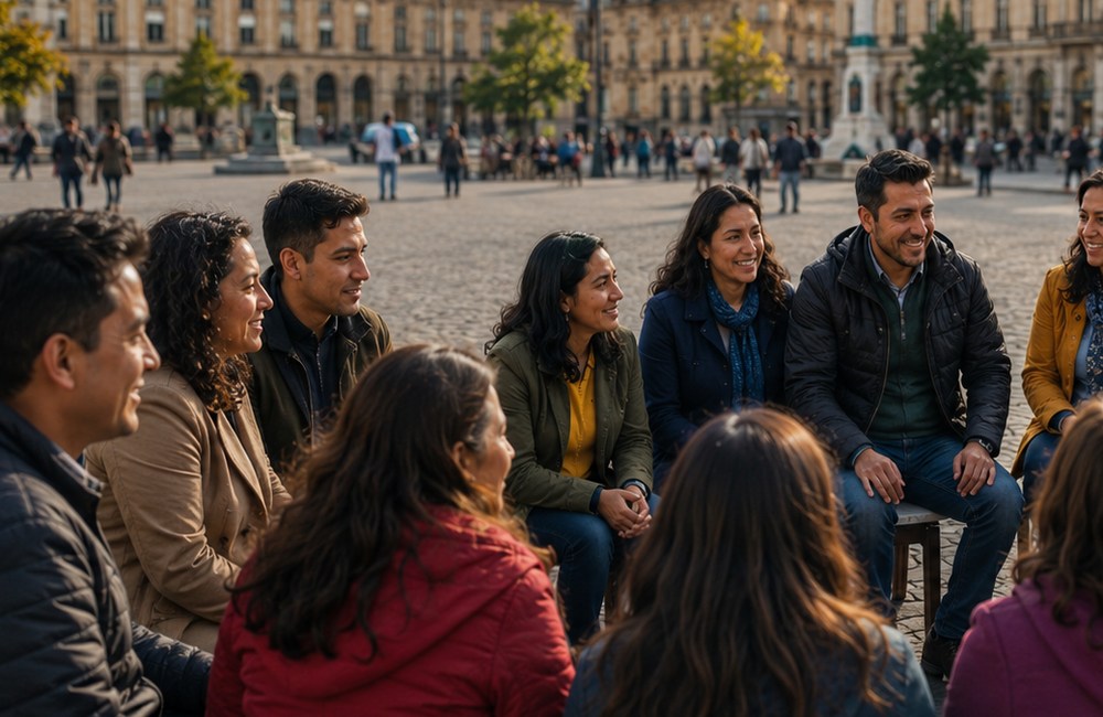 Encuentro de personas ecuatorianas